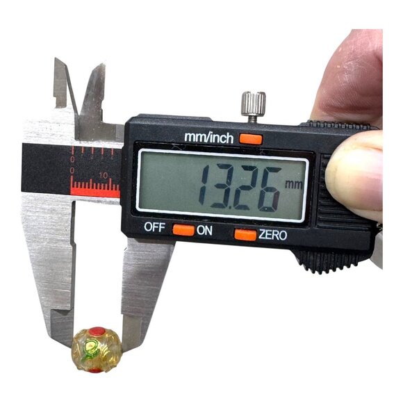 Handcrafted Lampwork Glass Bead Lot Artisan Jewelry Making Supplies Set Of 16 - Picture 11 of 16